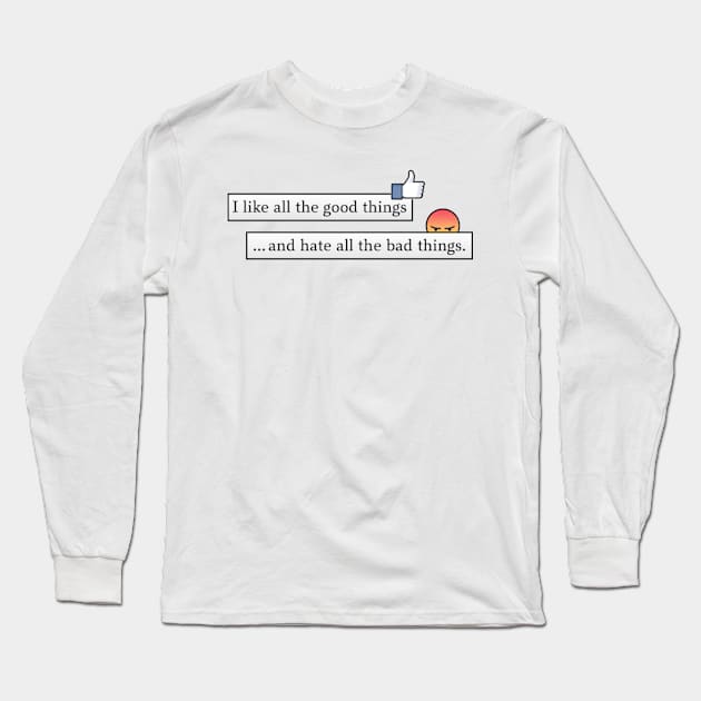 Social Media Stance! Long Sleeve T-Shirt by david_a_fraser